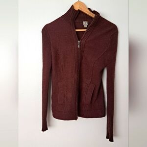 Chocolate brown vintage Tristan warm jacket size XS
